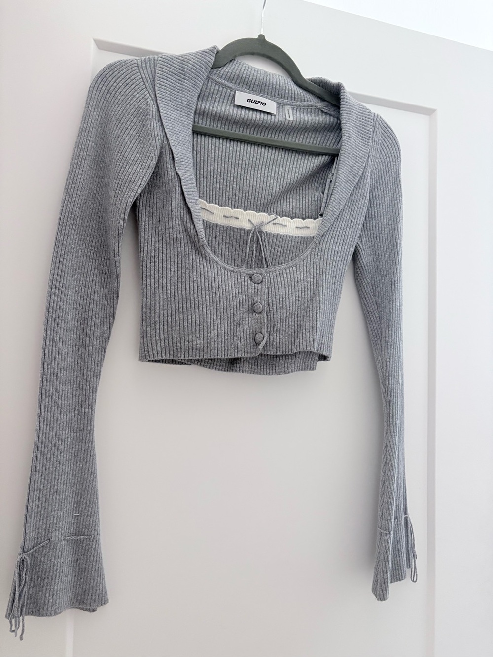 GUIZIO Cielo ribbed knit top and blazer